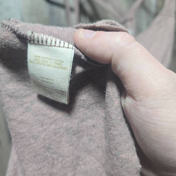 Free People FP Beach Tunic Tank Top Dress Large Pink Sleeveless Crossback Boho - Picture 4 of 4